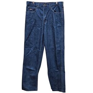 Men's LAPCO FR Flame Resistant 5 Pocket‎ Denim Jeans 100% Cotton Size 33X30